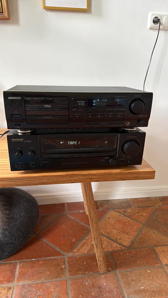 Kenwood receiver KR-A5060 en Kenwood cassette deck KX-5050, Tuner of Radio, Gebruikt, Losse componenten, Ophalen