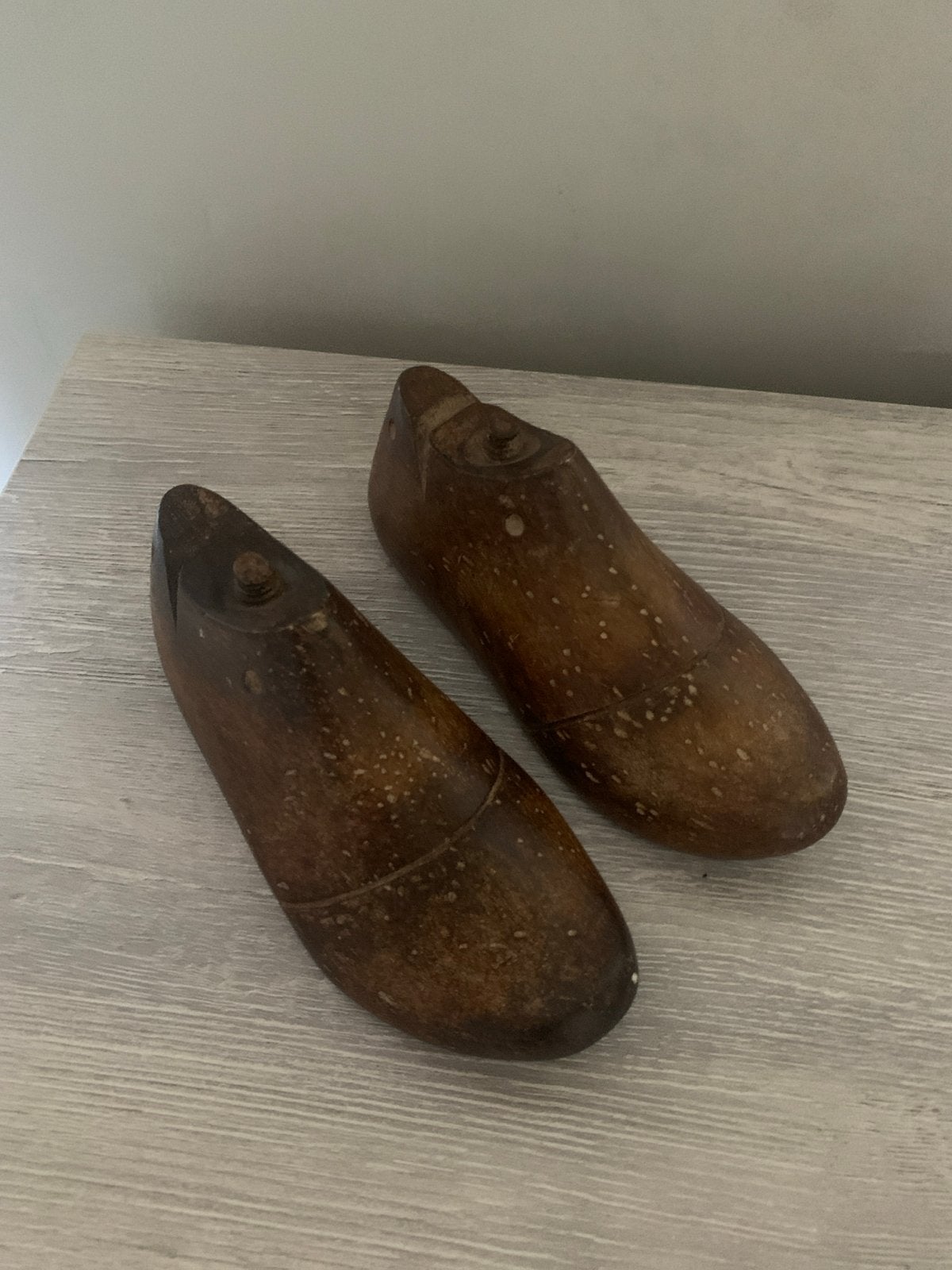 Vintage houten schoenleesten - Decoratief paar, Ophalen of Verzenden