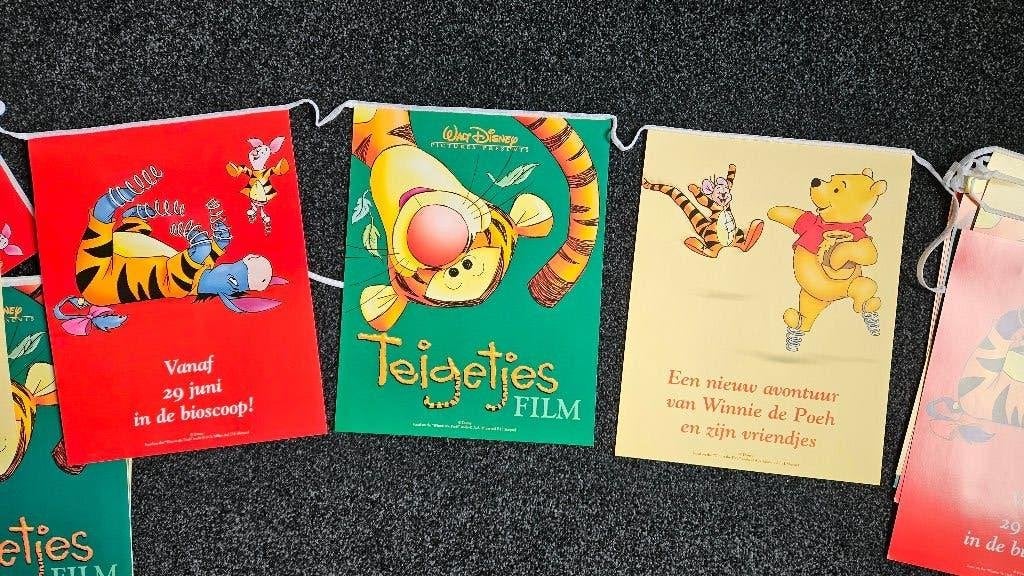 Winnie de Poeh - Teigetjes Film - Vlaggenset - Disney, Ophalen of Verzenden, Winnie de Poeh of vrienden, Nieuw, Overige typen