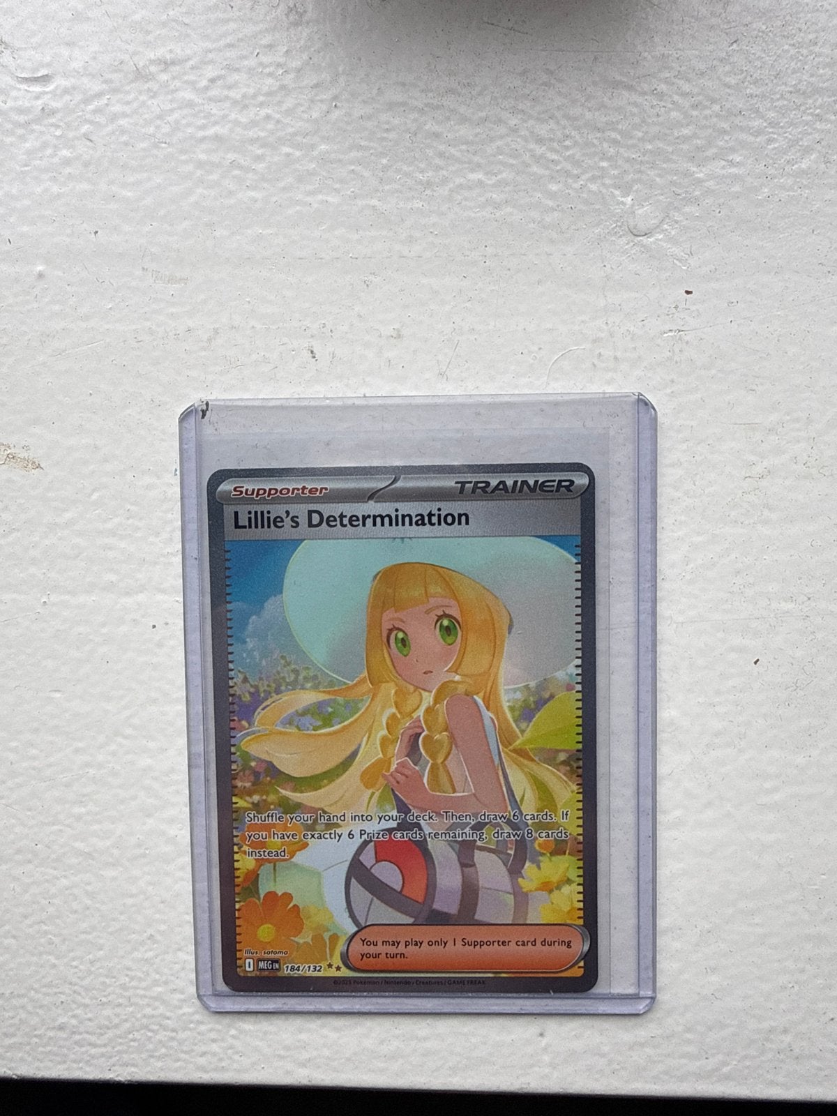 Lillie's Determination Full Art Trainer Kaart Pokémon TCG, Ophalen of Verzenden, Zo goed als nieuw, Losse kaart