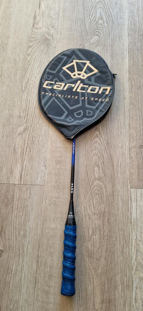 Carlton badmintonracket met hoes - Flex, Sport en Fitness, Badminton, Ophalen, Gebruikt, Racket(s)