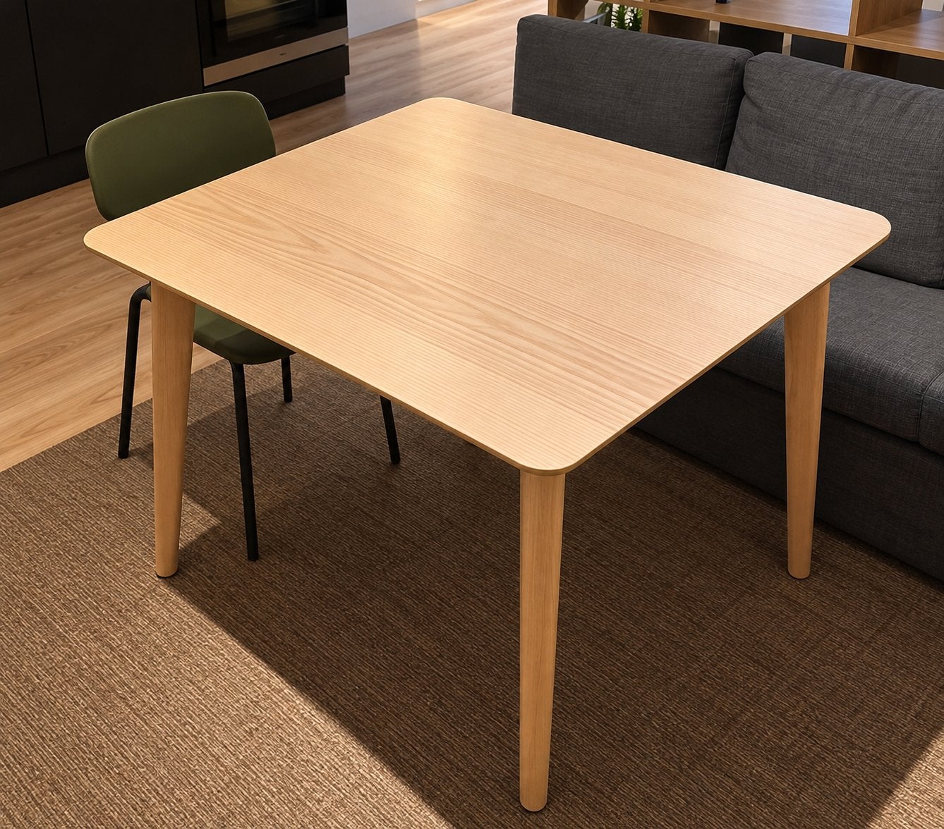 IKEA LISABO eettafel 88x78 cm – essenfineer, Ophalen, Gebruikt, Vierkant, Tot twee personen