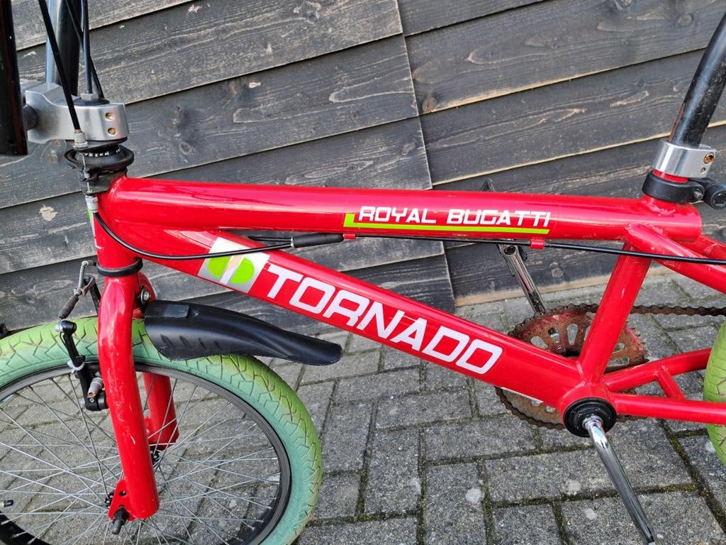 Stoere Bugatti royal Tornado BMX crossfiets met spatborden, Ophalen, Gebruikt, Staal