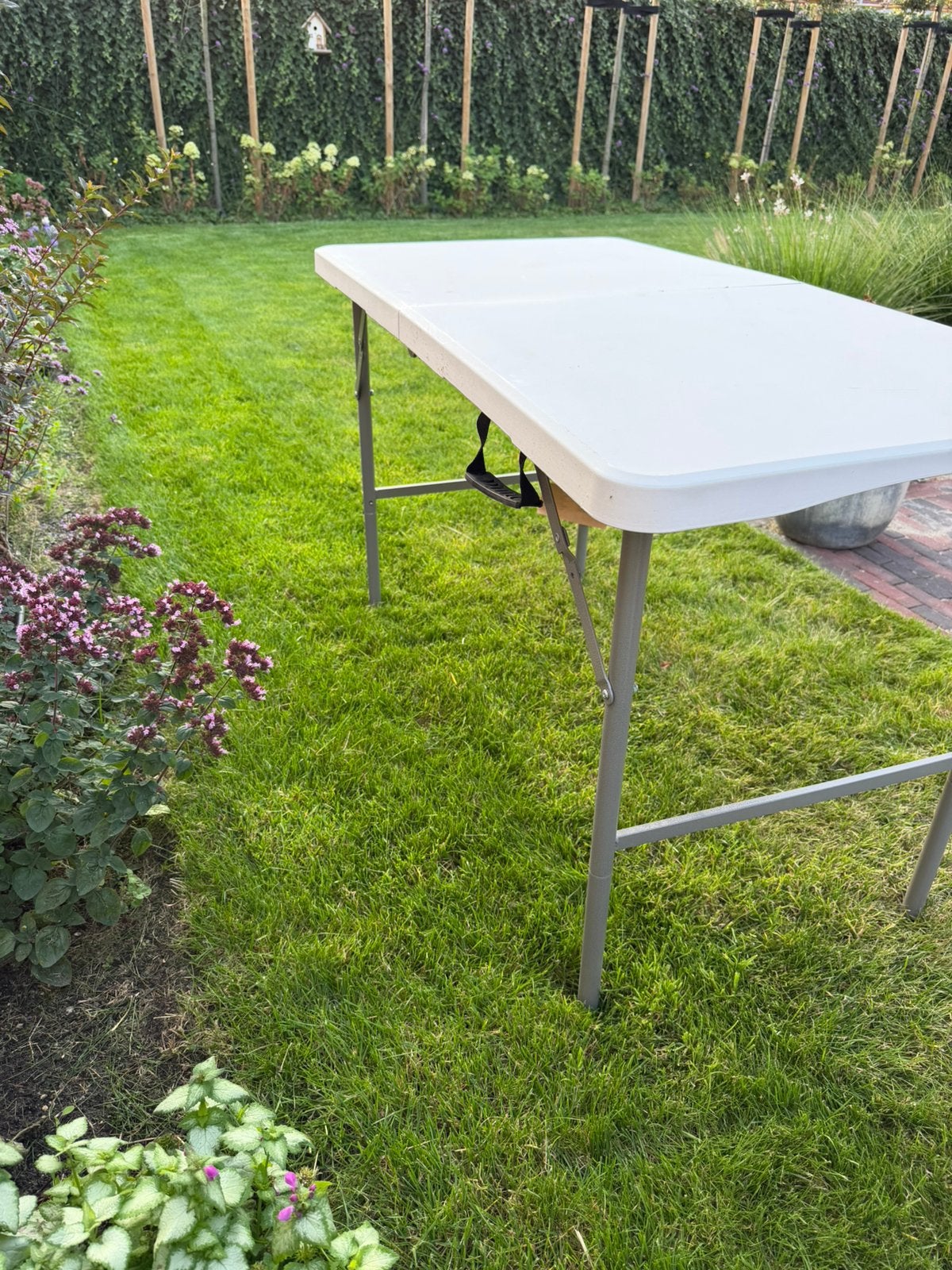 JYSK tuintafel / campingtafel – inklapbaar, licht en stevig, Ophalen, 100 tot 150 cm, 50 tot 100 cm, Zo goed als nieuw