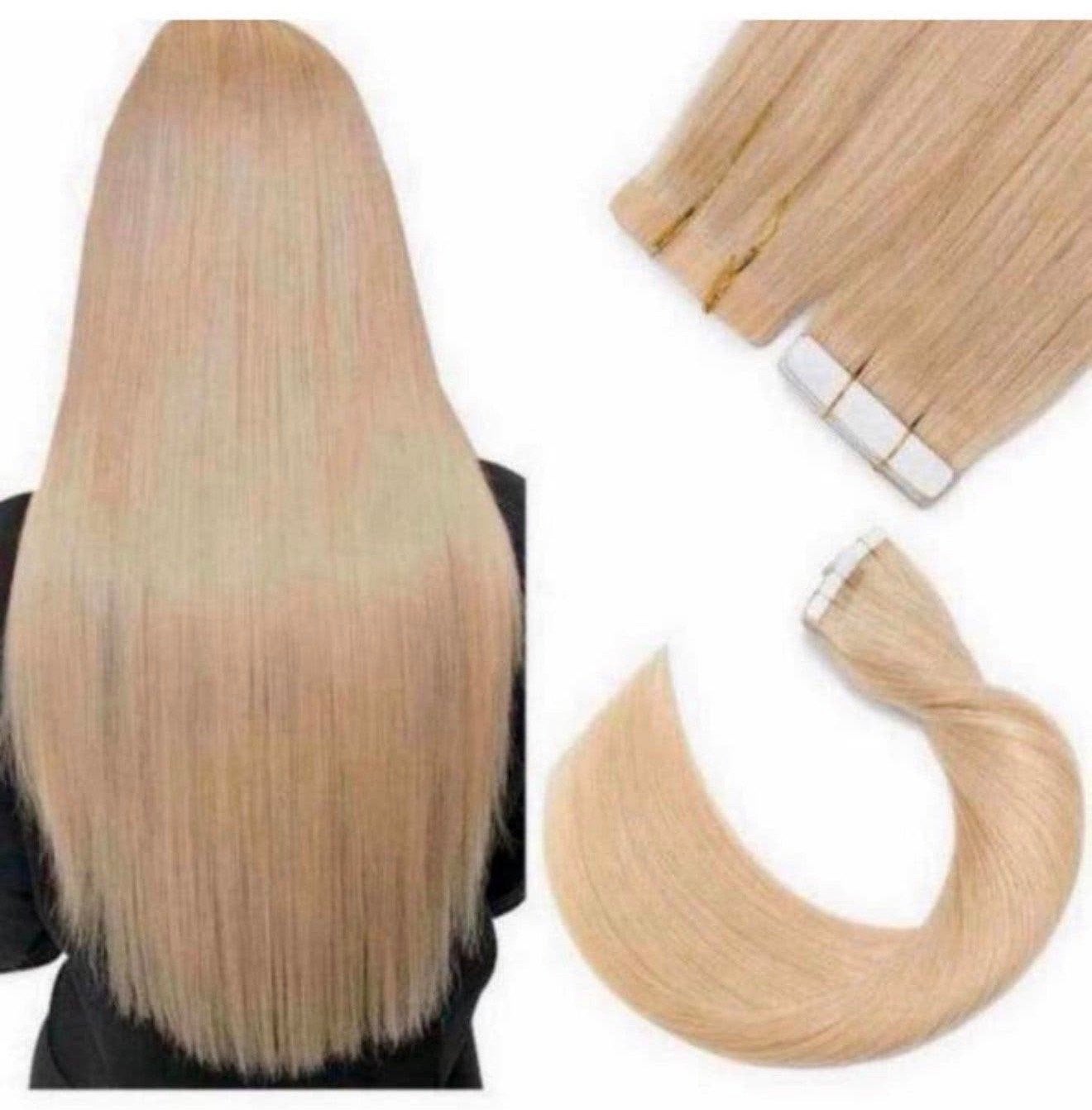 Echt Haar extensions Neutraal blonde blond - 31cm 12” 20pcs, L, Nieuw, Pruik of Haarverlenging, L
