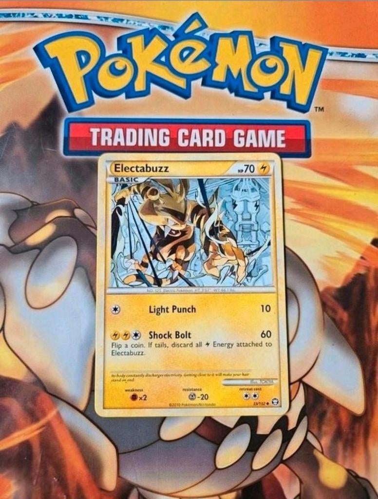 Electabuzz 33/102 HGSS Triumphant set pokemon kaart nm, Ophalen of Verzenden, Zo goed als nieuw, Losse kaart