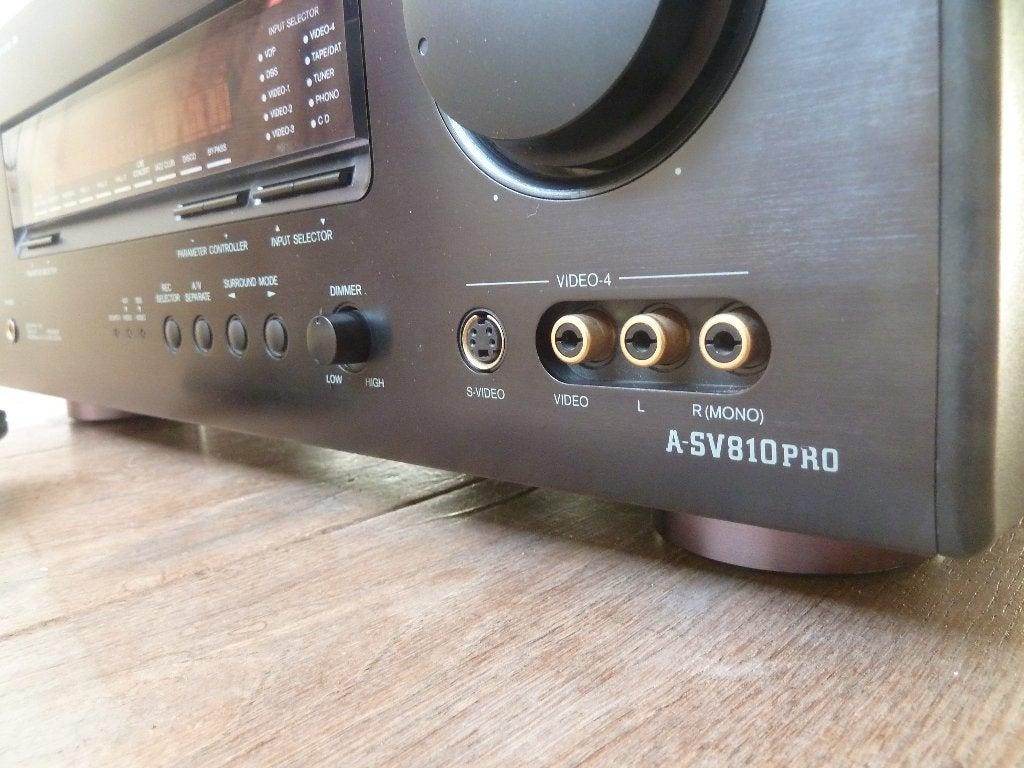 Géén Gebruikssporen ! ONKYO High End Versterker A-SV810Pro., Ophalen of Verzenden, Zo goed als nieuw, 60 tot 120 watt, Onkyo