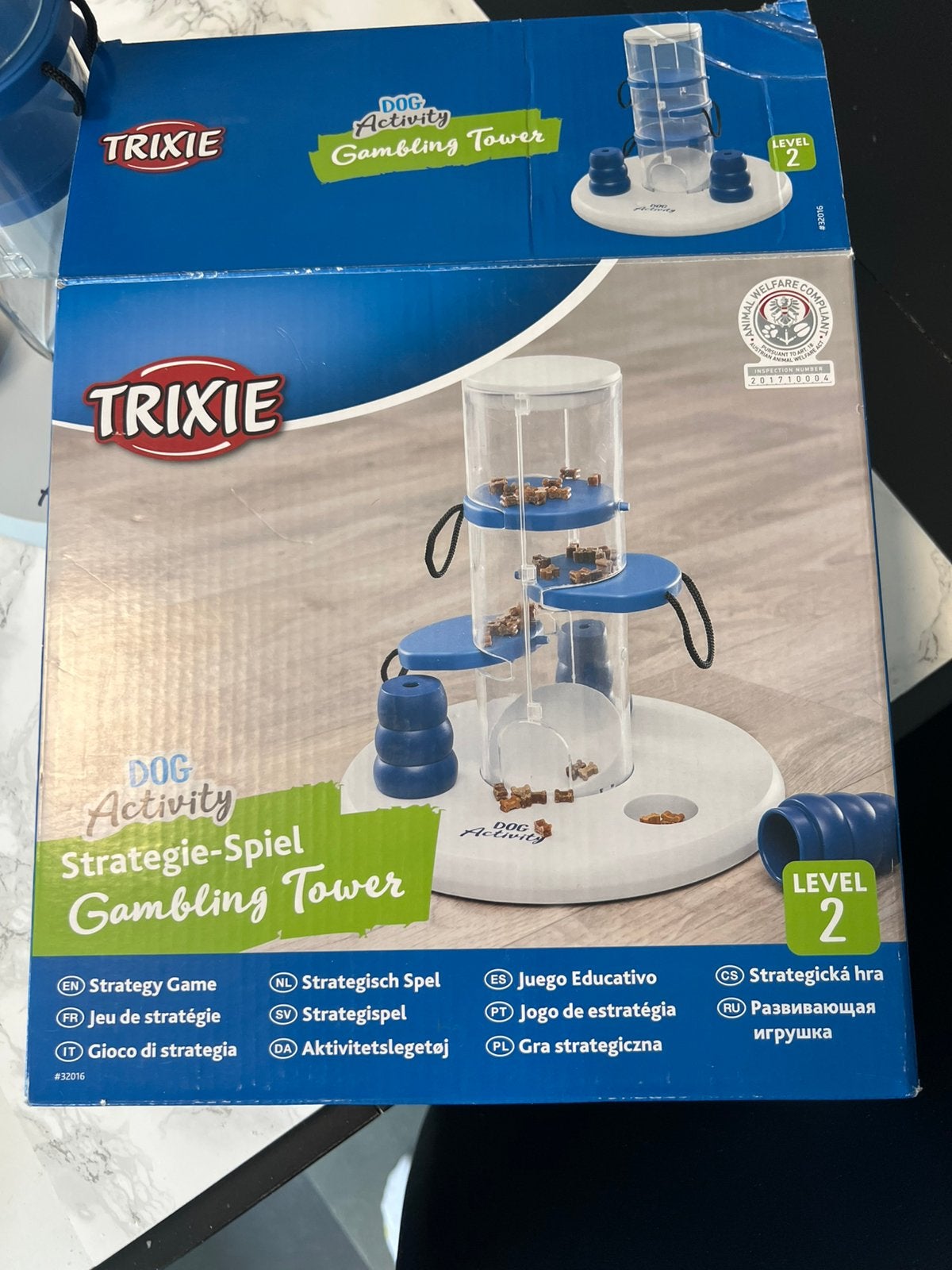 Trixie gambling tower level 2 honden speelgoed, Ophalen, Zo goed als nieuw, Intelligentiespeelgoed, Trixie