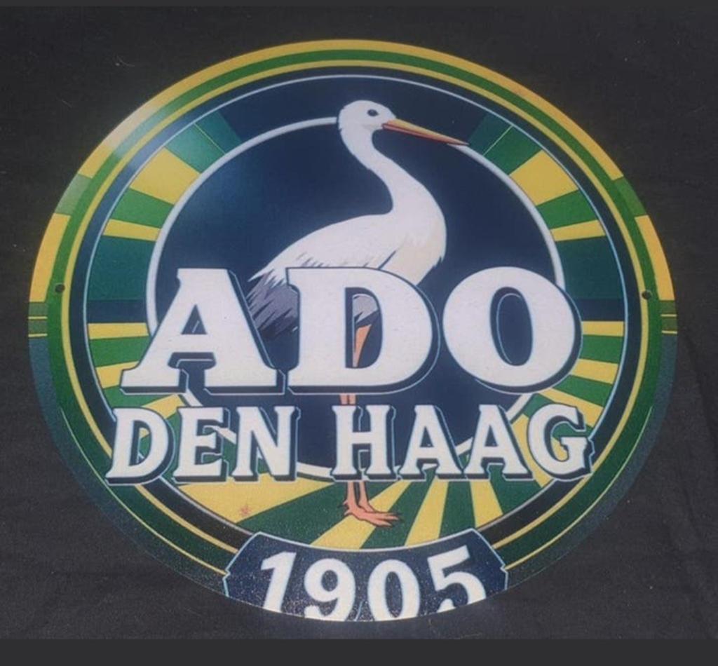 wandbord van ADO Den Haag. Perfect voor de man cave, Ophalen of Verzenden, Nieuw, Overige typen