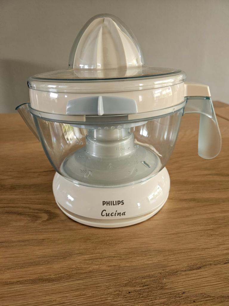 Philips Cucina sapcentrifuge in prima staat, Witgoed en Apparatuur, Ophalen, Zo goed als nieuw, Elektrisch, Sapcentrifuge