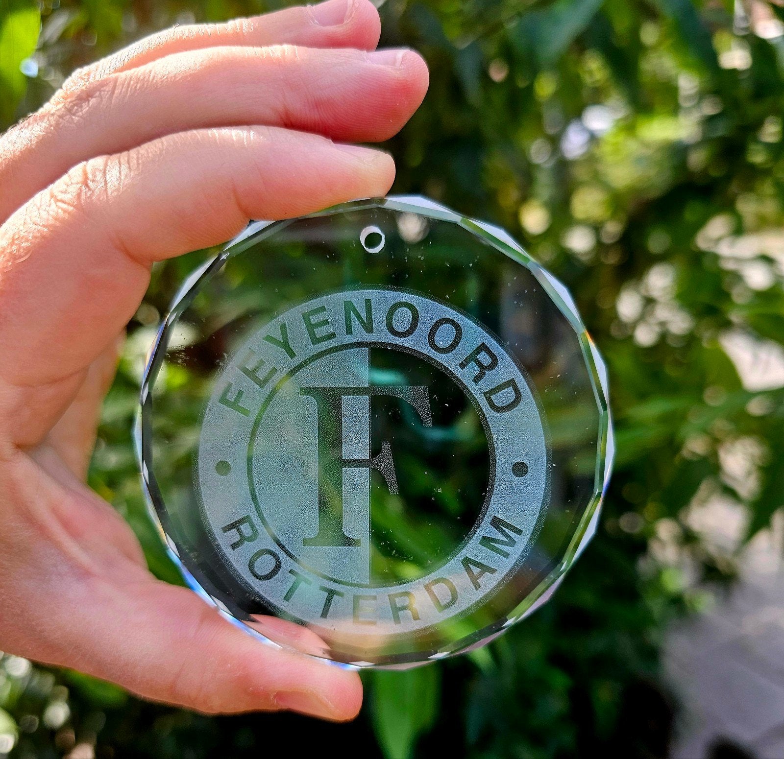 Glazen Feyenoord Hanger - Perfect voor de Echte Fan!, Ophalen of Verzenden, Nieuw