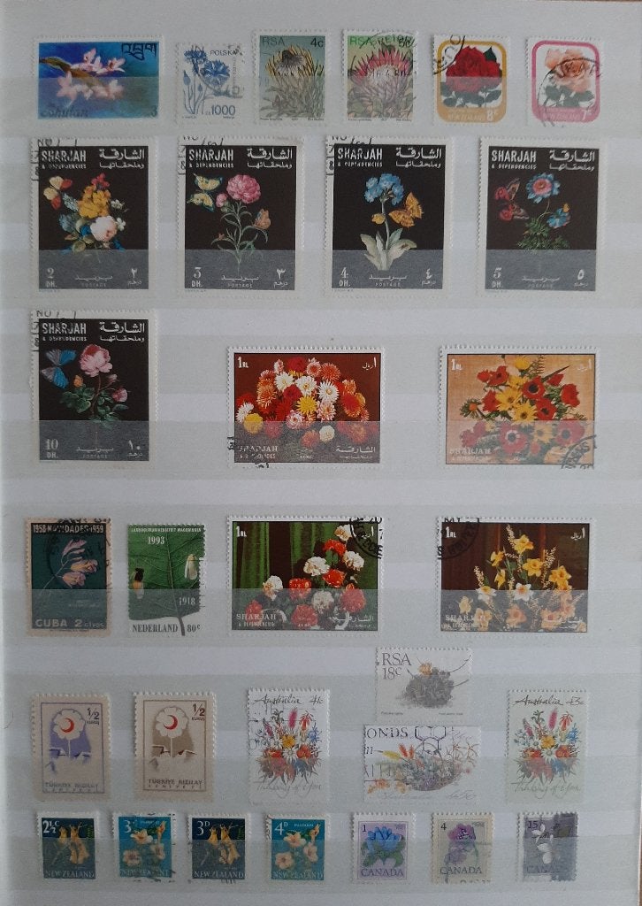 3 Kaarten Postzegels Bijzondere en Mooiste Bloemen No. 12, Ophalen, Dier of Natuur