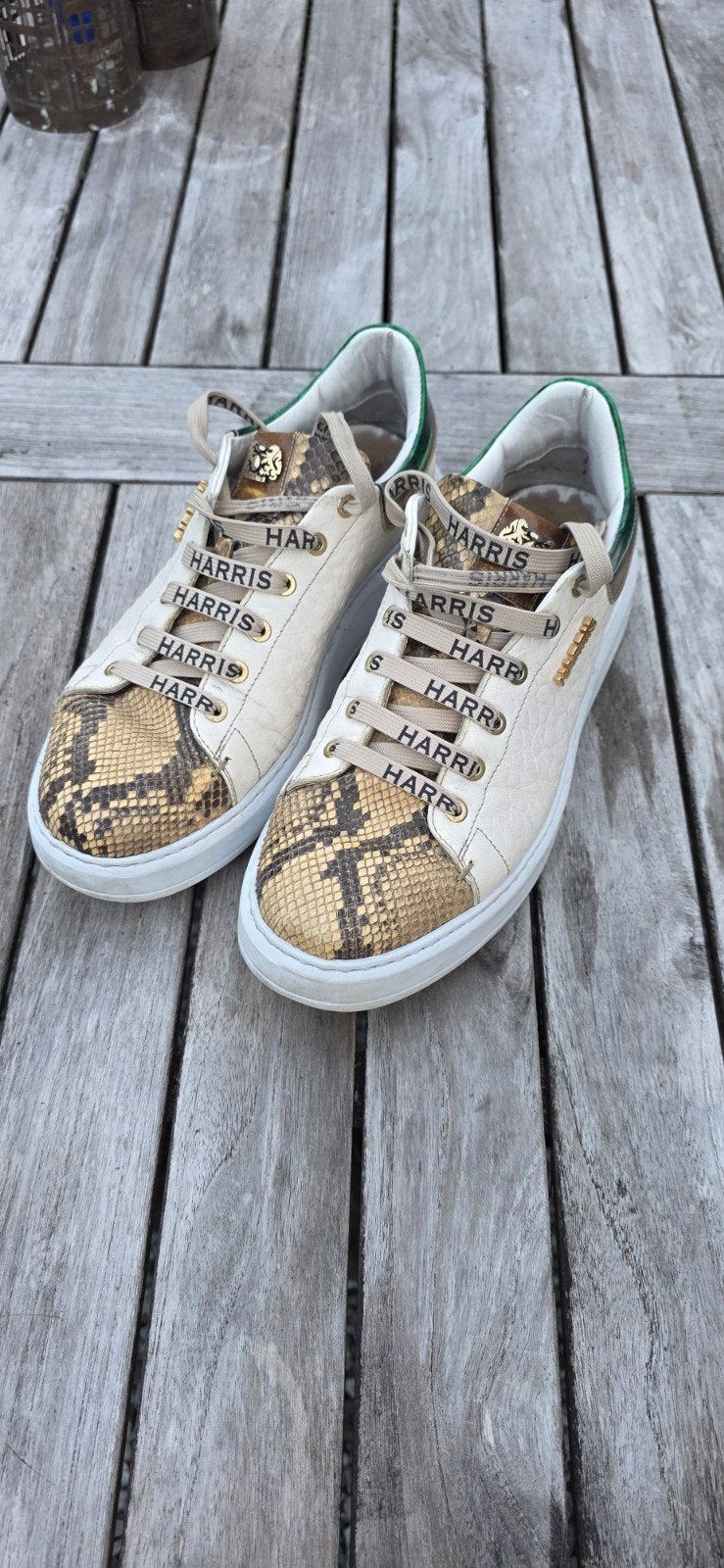 Harris Sneakers met Slangenprint - Heren, Ophalen of Verzenden, Zo goed als nieuw, Sneakers of Gympen