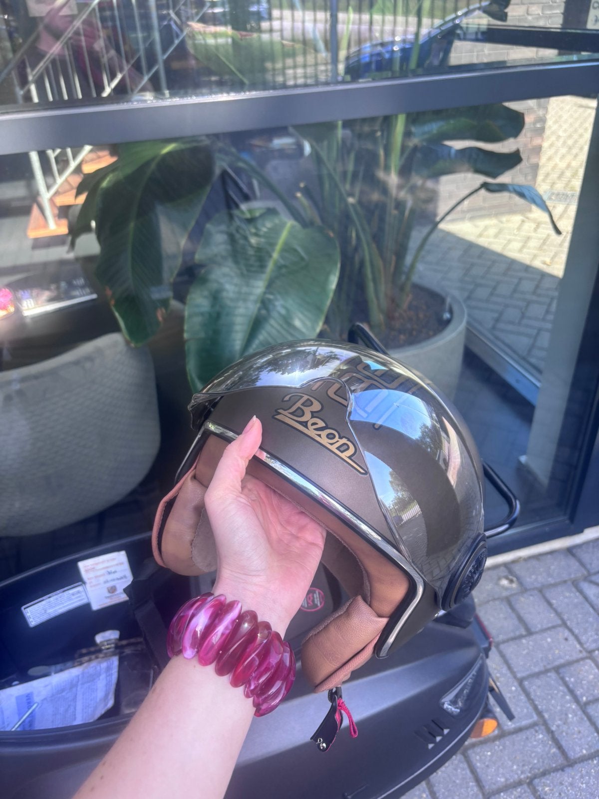 BEON scooterhelmen te koop maat S, Fietsen en Brommers, Brommerhelmen, Ophalen, Zo goed als nieuw