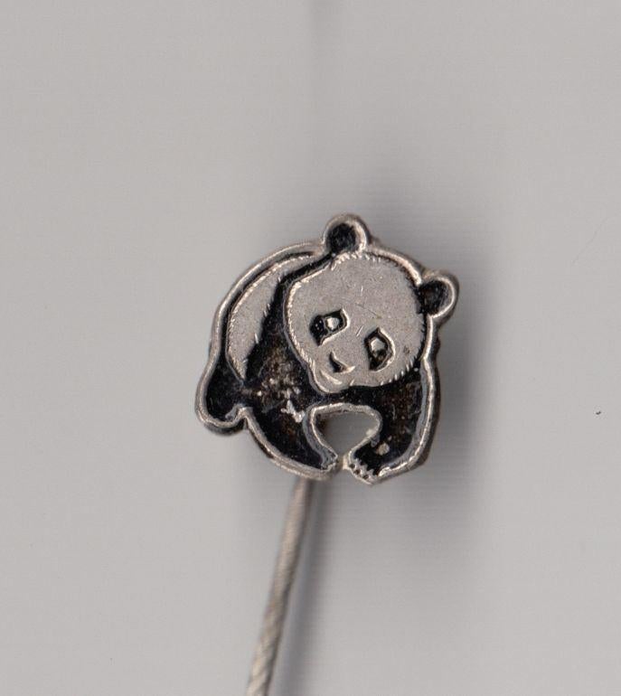 WNF WWF Panda Logo speldje, Verzamelen, Gebruikt, Niet vindbaar, Niet vindbaar, Speldje of Pin