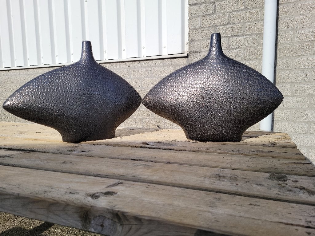 2 schitterende vintage grotere design vazen, Ophalen of Verzenden