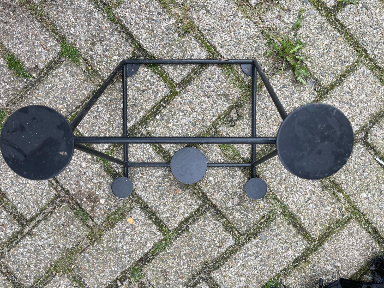 Fiets wand ophangsysteem zwart staal design, Ophalen of Verzenden, Gebruikt, Overige typen