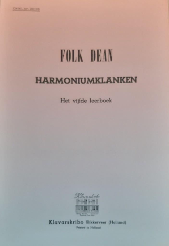 Harmoniumklanken 5e leerboek, Orgel, Les of Cursus, Nieuw, Ophalen of Verzenden