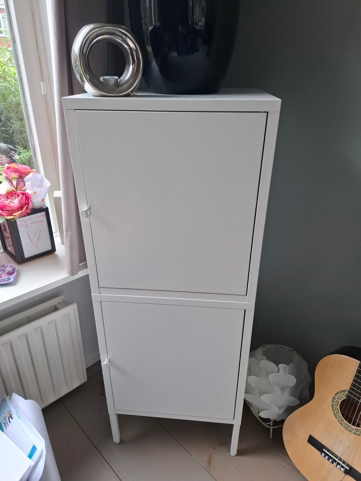 IKEA metalen kast met 2 deuren - 118x45x45 cm, Ophalen, Gebruikt
