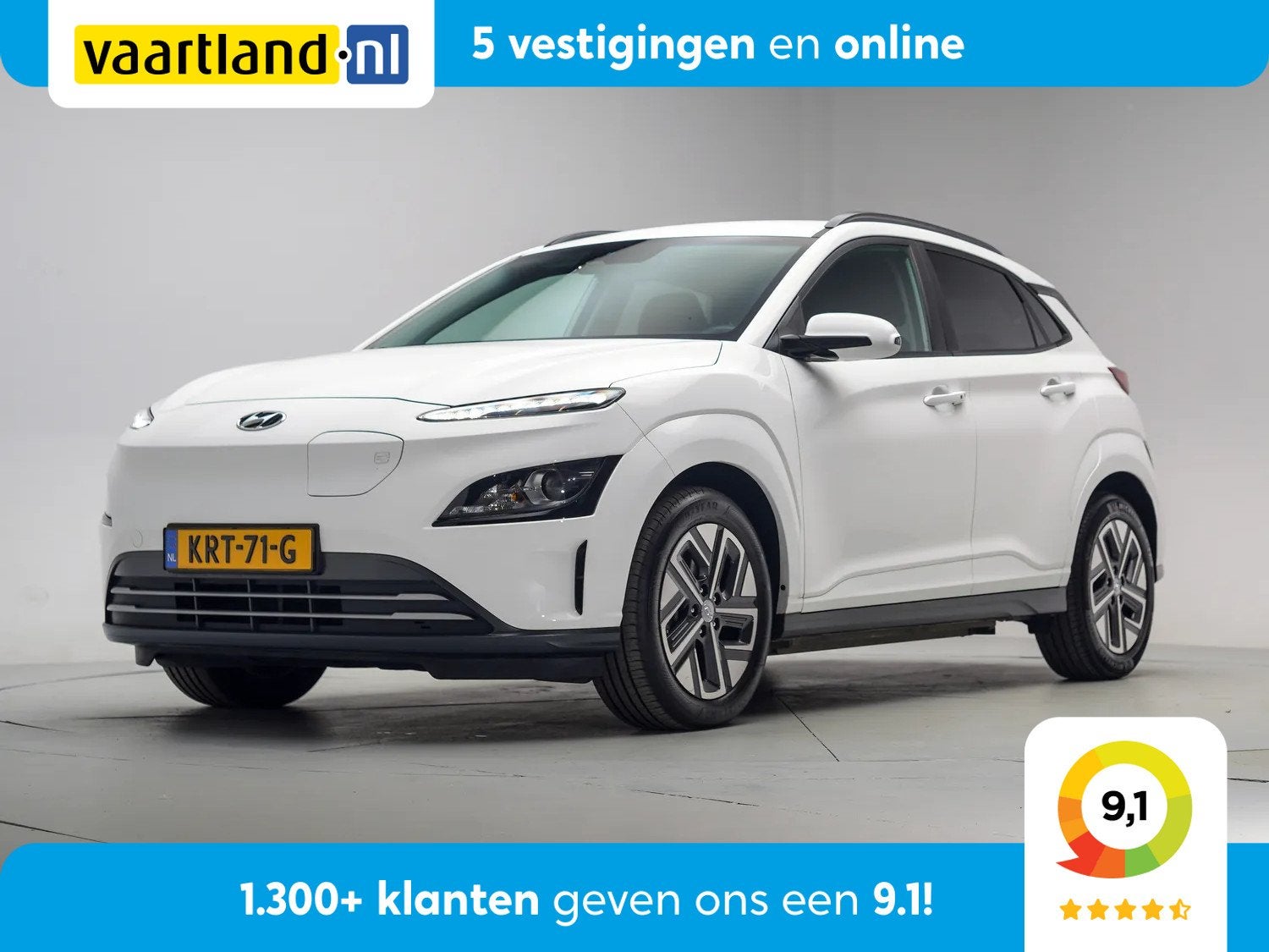 Hyundai KONA 39kWh Electric Techno Comfort [ Krell-audio Nav, Gebruikt, 39 kWh, SUV of Terreinwagen, 255 min
