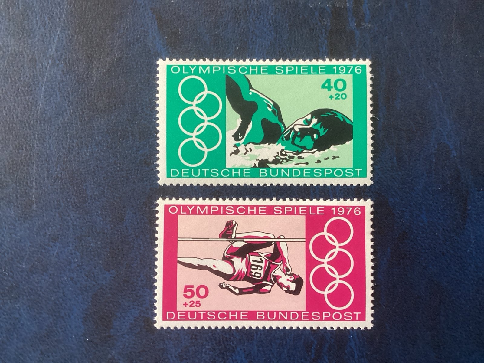 Duitse postzegels Olympische Spelen 1976 - postfris, Postzegels en Munten, Ophalen of Verzenden, BRD, Gestempeld