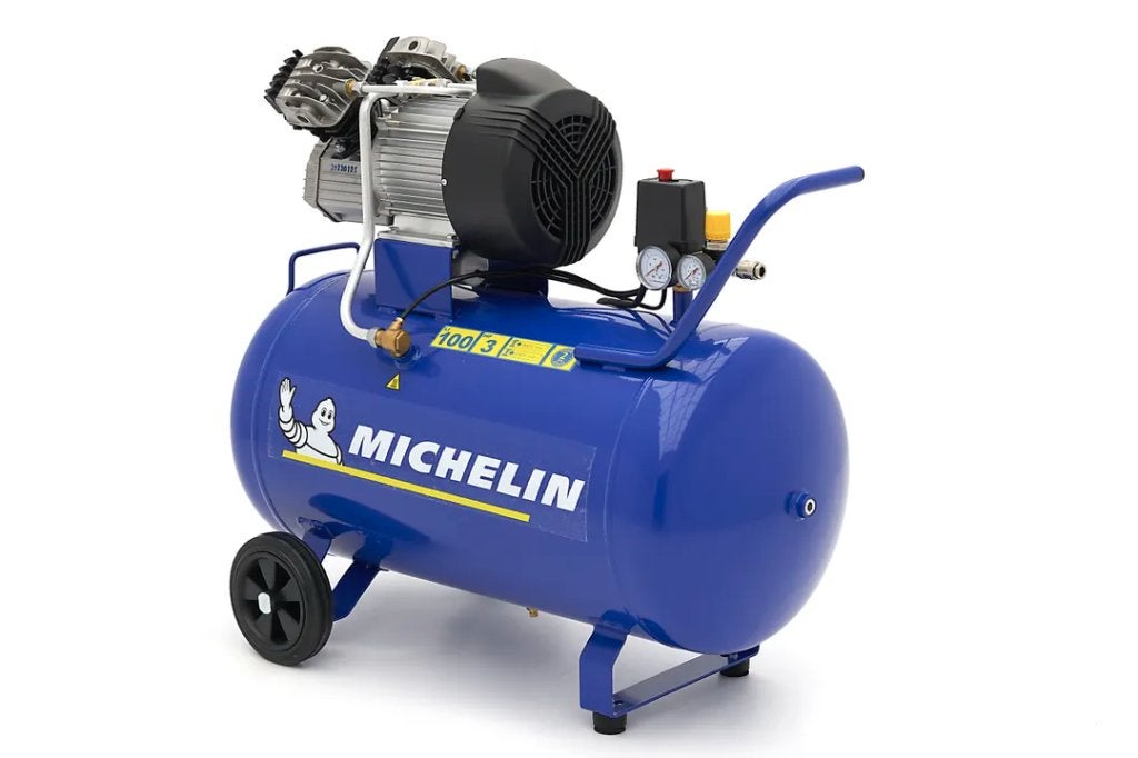 Michelin compressor 100 liter 3PK - 230 Volt nieuw, Doe-het-zelf en Verbouw, 100 liter of meer, Ophalen of Verzenden, Nieuw, 200 tot 400 liter/min