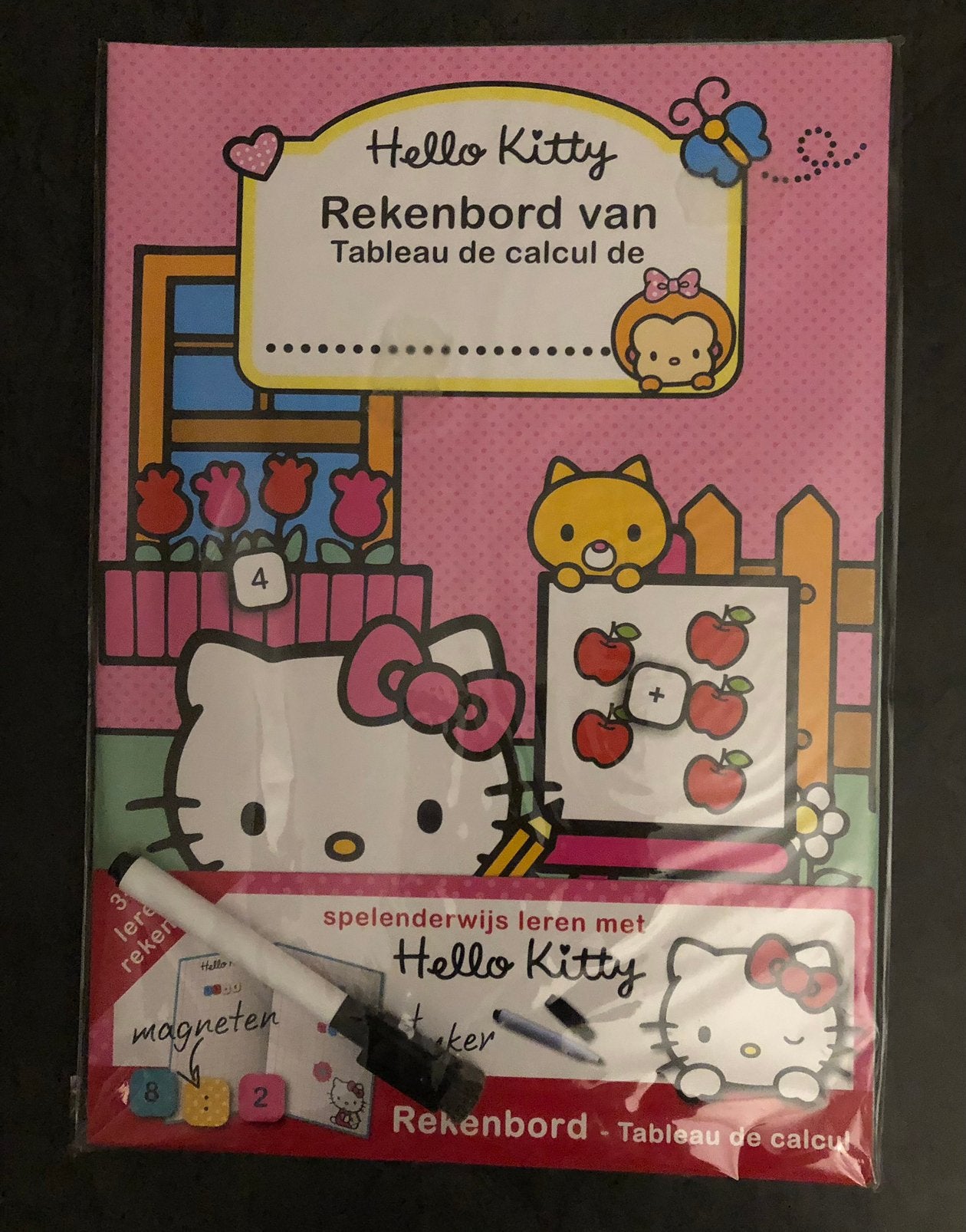 Hello kitty magnetisch rekenbord met magneten., Ophalen, Nieuw, Rekenen