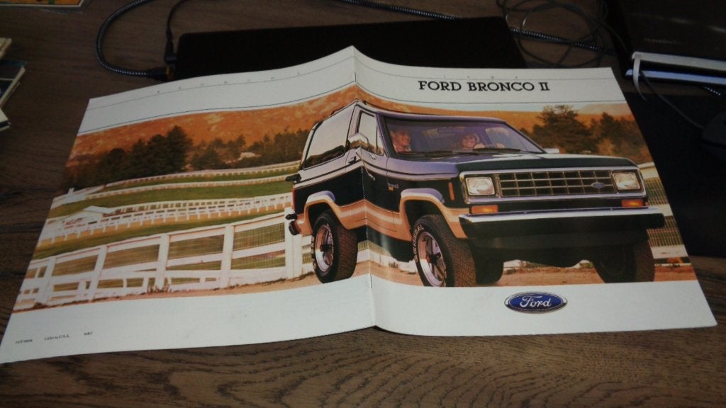 USA Folder FORD BRONCO II    1988, Verzenden, Nieuw, Ford