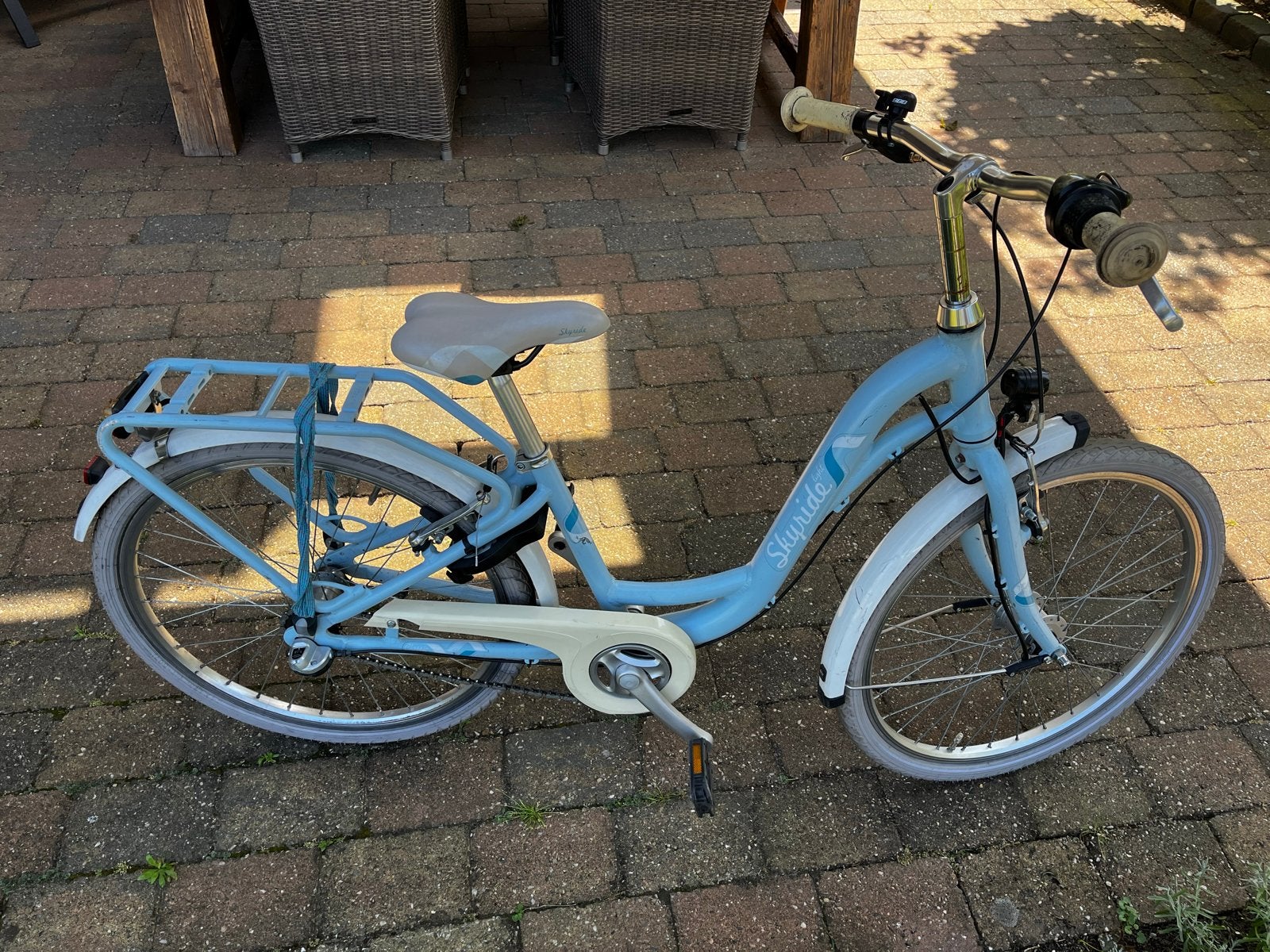 Puky Skyride meisjes fiets 24inch - Lichtblauw, Fietsen en Brommers, Terugtraprem, Gebruikt, 47 tot 50 cm, Versnellingen