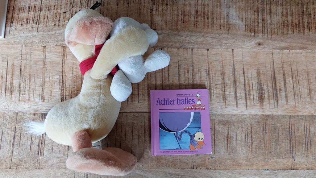 Alfred J Kwak - knuffel en boekje, Verzenden, Gebruikt