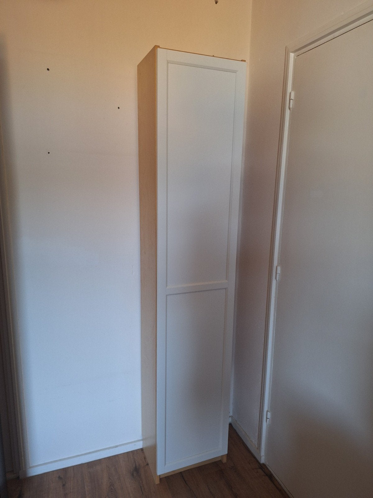 Billy boekenkast met Oxberg deur wit, Ophalen, Gebruikt, 200 cm of meer, 50 tot 100 cm