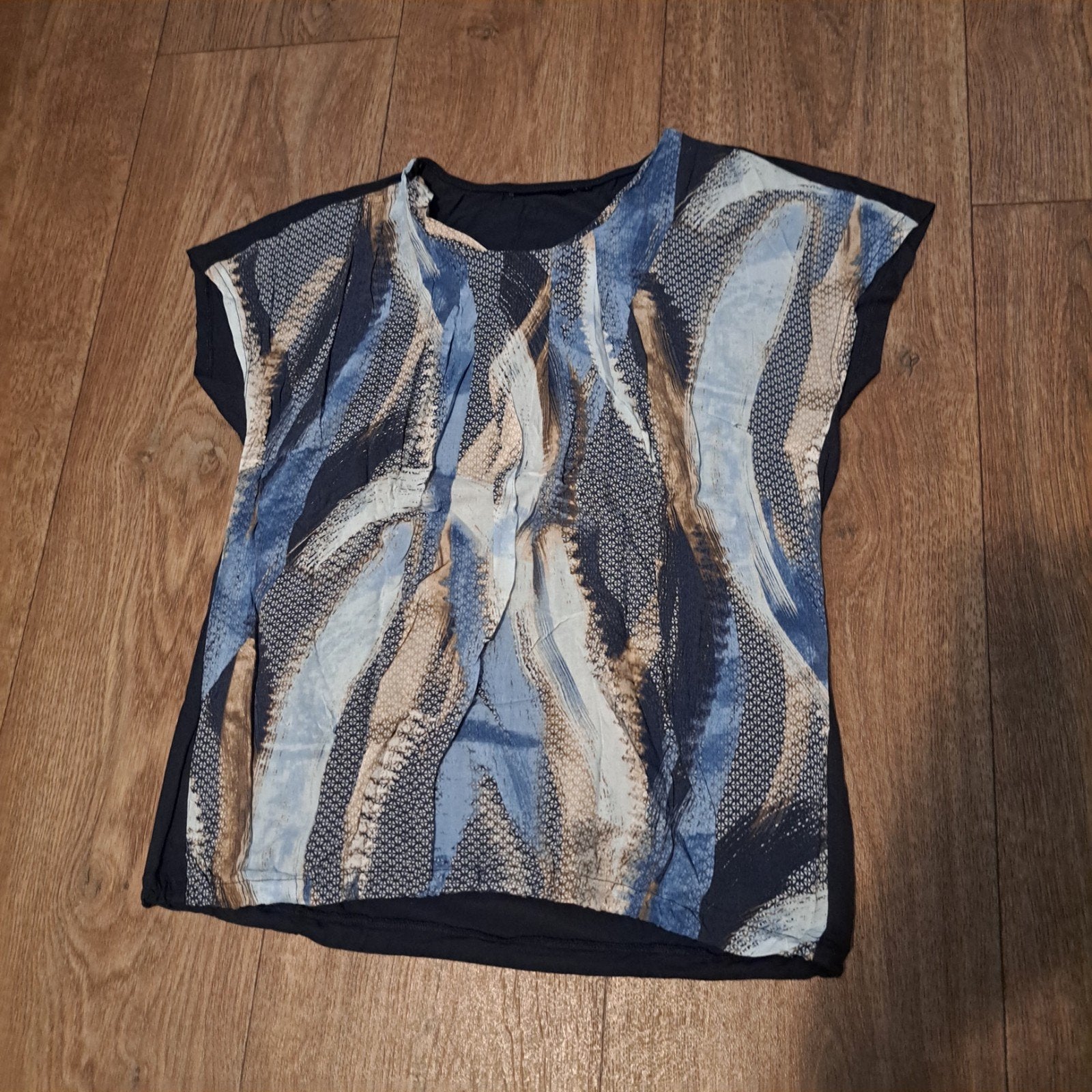 top donker en licht blauw mt. L, Blauw, Maat 42/44 (L), Ophalen of Verzenden, Zo goed als nieuw
