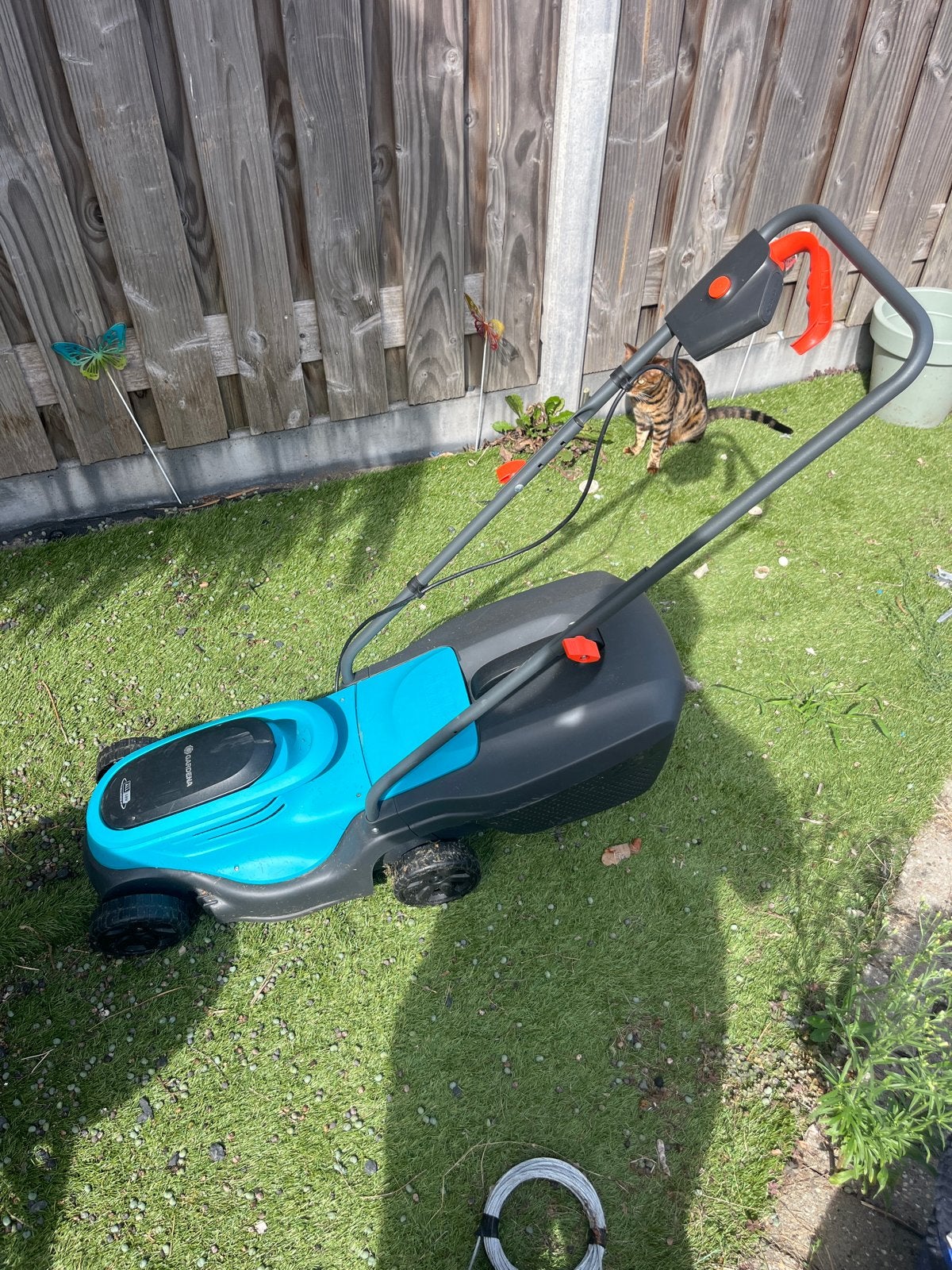 Zo goed als nieuwe elektrische Gardena grasmaaier, Tuin en Terras, Ophalen of Verzenden, Zo goed als nieuw, Elektrische grasmaaier