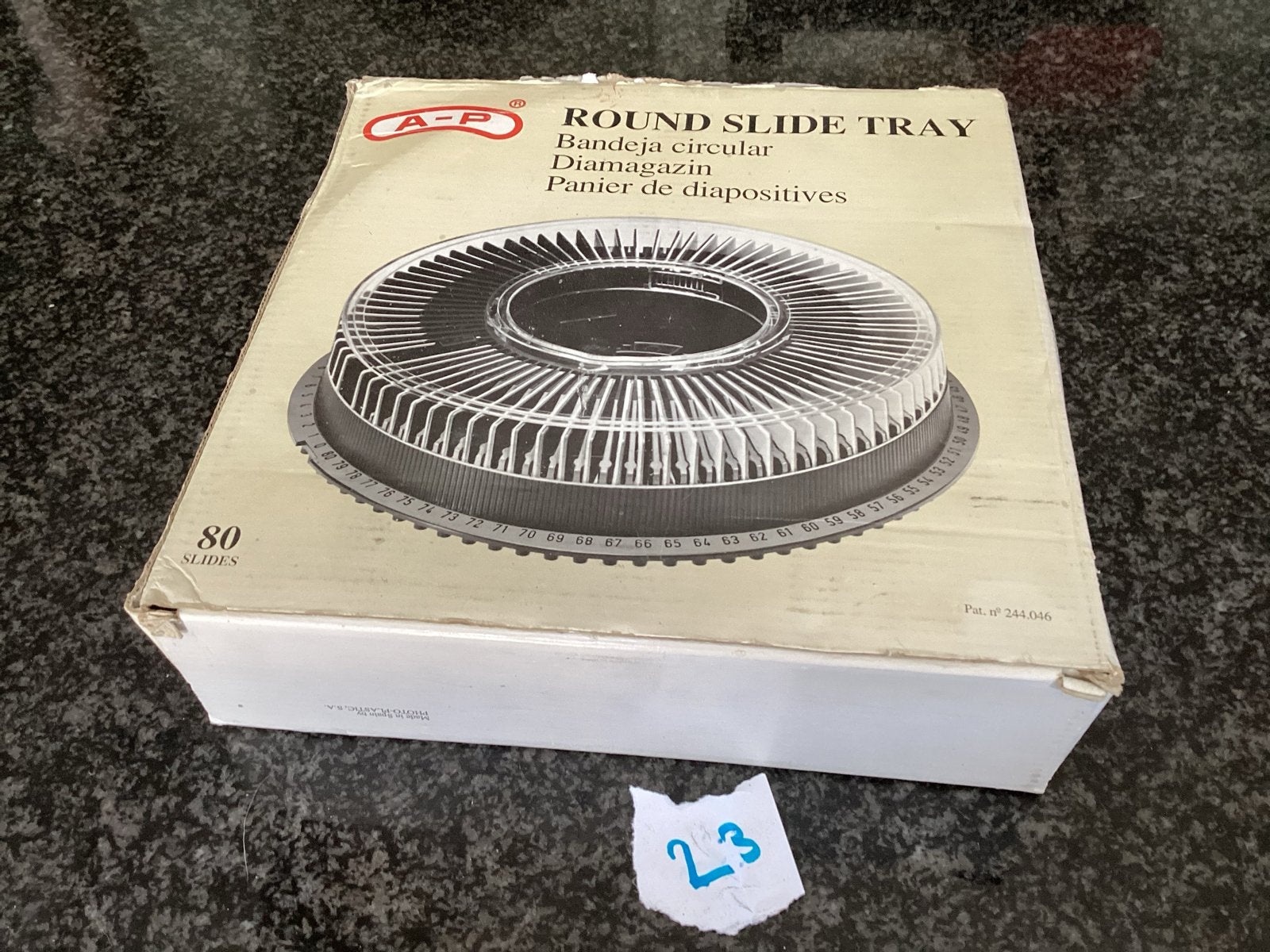 A-P Ronde Diamagazijn voor 80 Dia's, Ophalen of Verzenden, Gebruikt