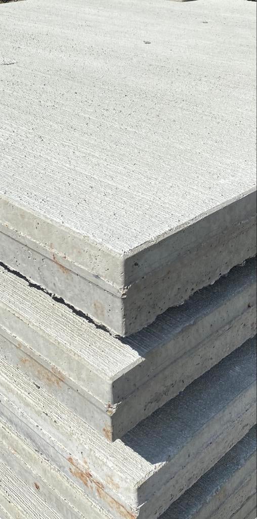 Stroeve betonplaten / Stelconplaten met ruw oppervlak, Tuin en Terras, Ophalen of Verzenden, Gebruikt, Beton, Overige typen