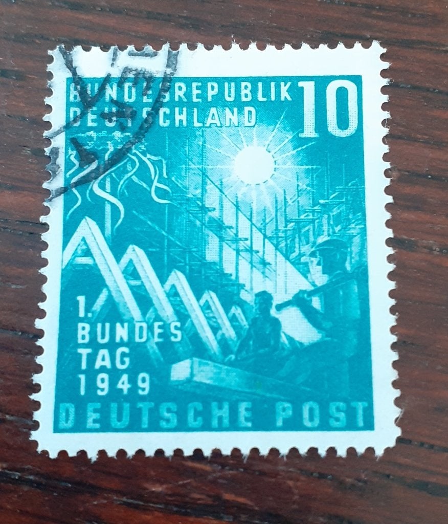 BRD, mi 111, bieden vanaf € 2,00, Postzegels en Munten, Postzegels | Europa | Duitsland, Verzenden, BRD, Gestempeld