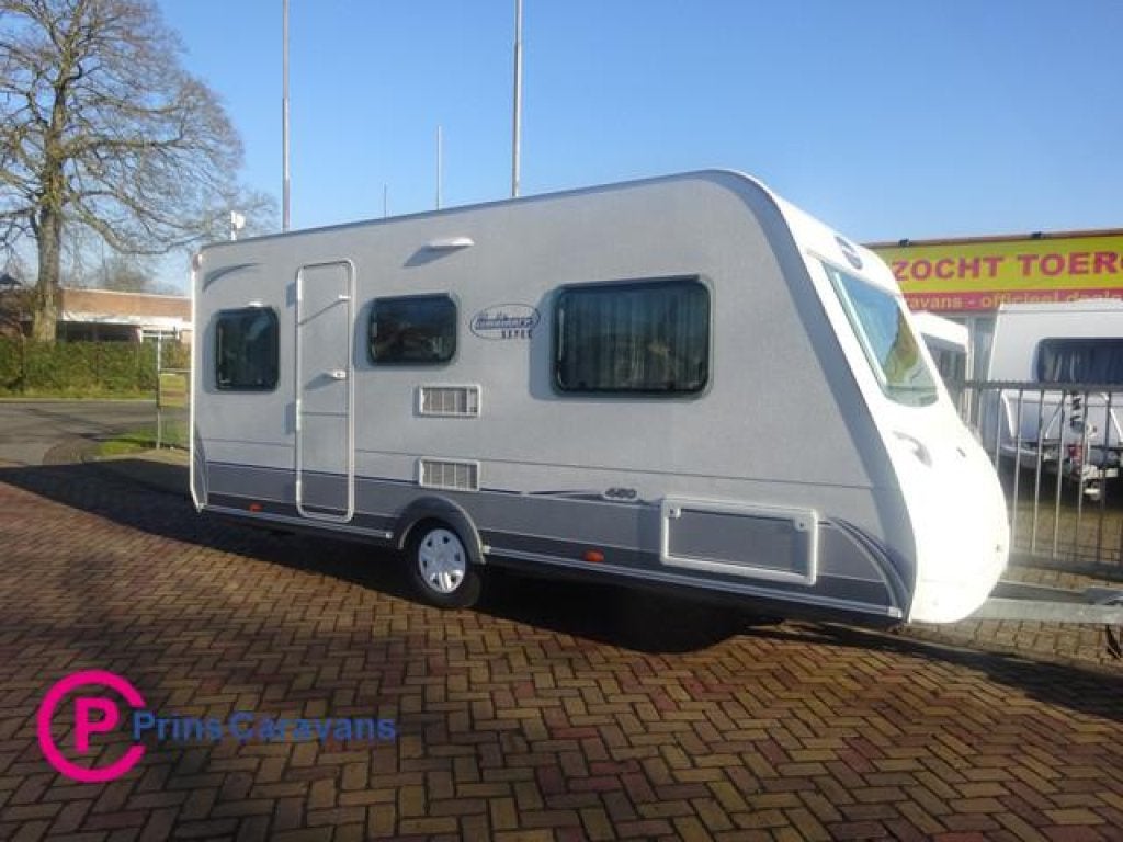 Caravelair Ambiance Met Enkele Bedden+Mover, Rondzit, Bedrijf, 4 tot 5 meter, Schokbreker