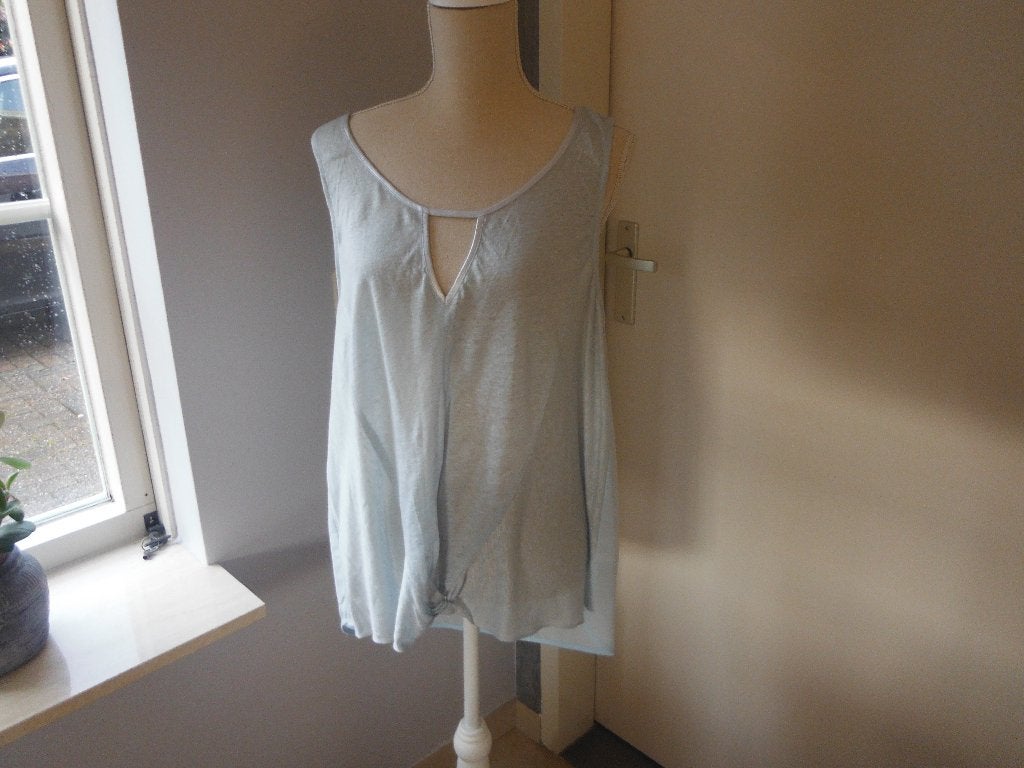 mooie lichtblauwe linnen mix top van Costes, XL, Shirt of Top, Zo goed als nieuw, Costes, Verzenden