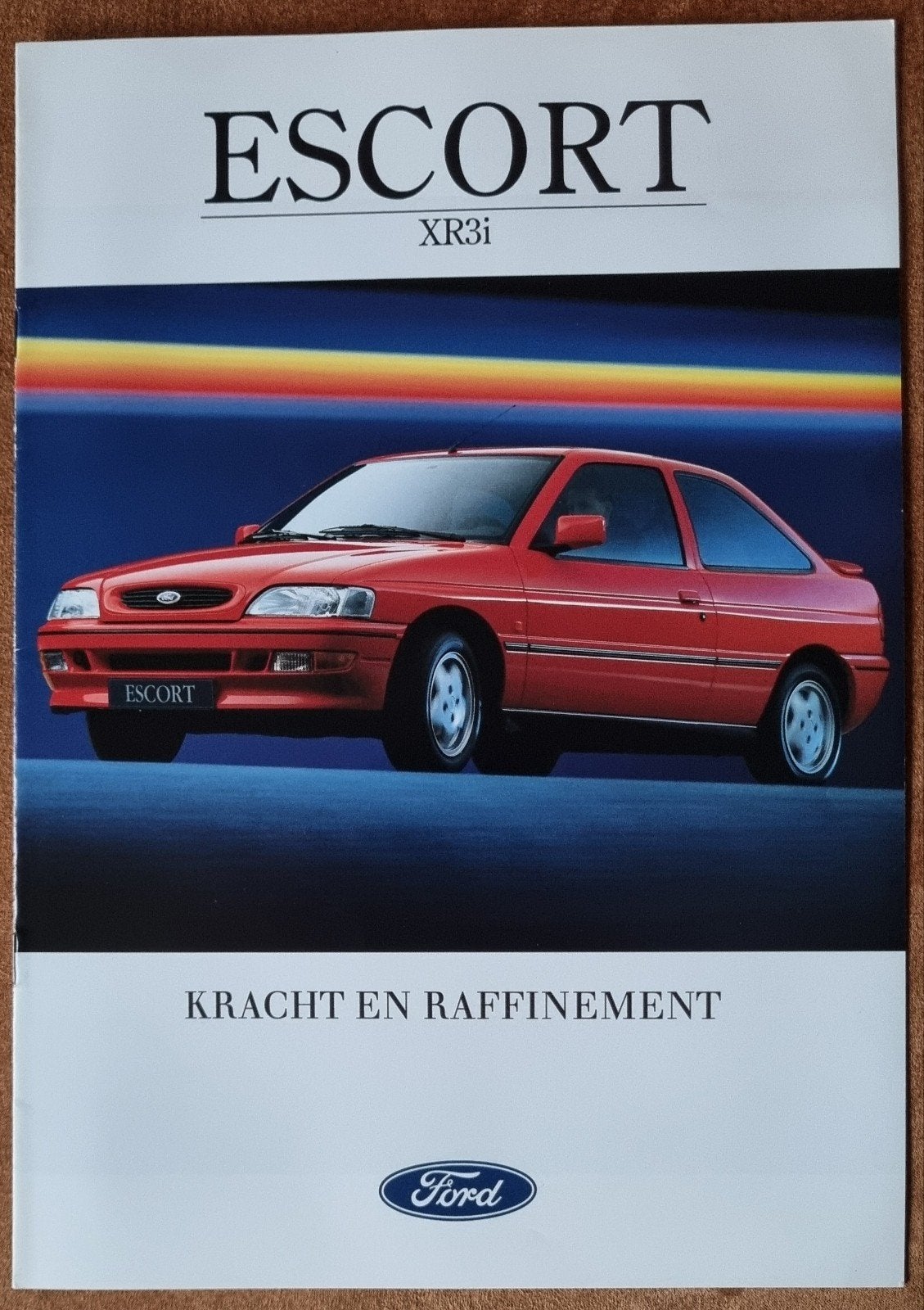 Ford Escort XR3i Folder / Brochure 1992, Ophalen of Verzenden