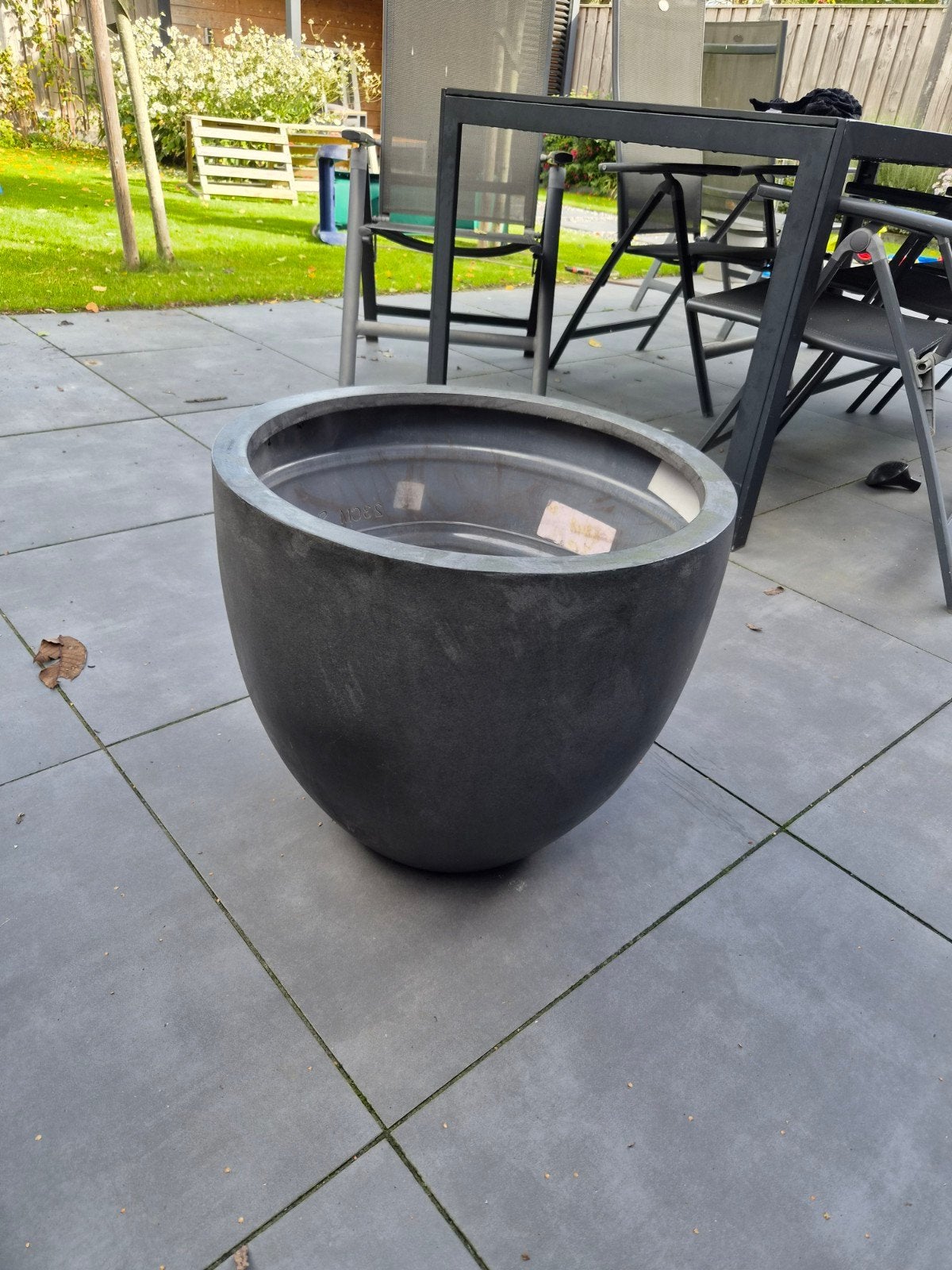 Bloempot Capi Nature Rib 43cm, Ophalen, Kunststof, Rond, Zo goed als nieuw