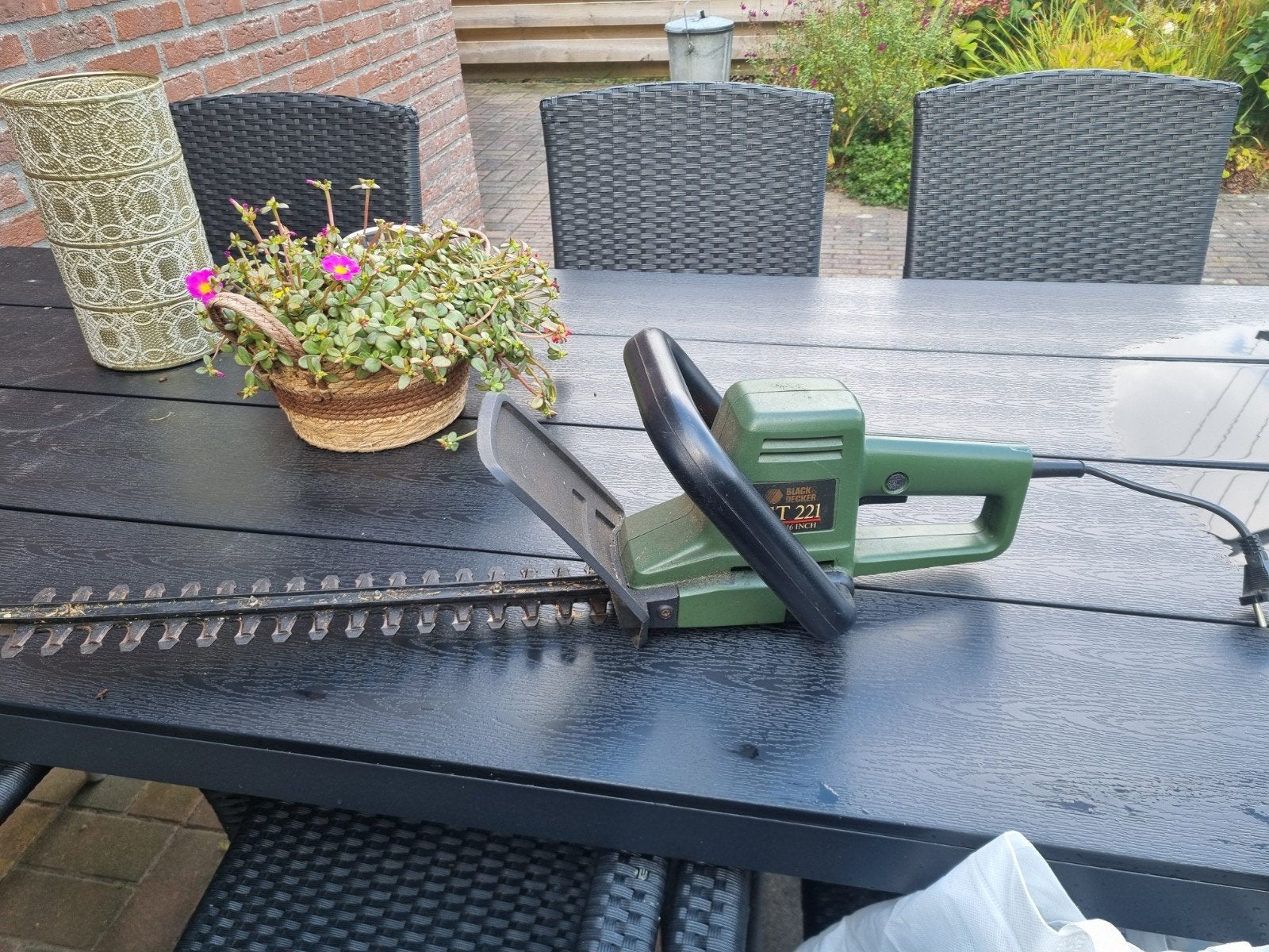 Black & Decker GT 221 Heggenschaar - 40cm/16 inch, Tuin en Terras, Ophalen, Gebruikt, Elektrisch, Black & Decker