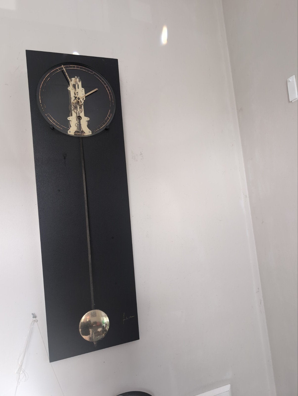 Design wandklok met zichtbaar uurwerk - Jan des Bouvrie, Ophalen of Verzenden
