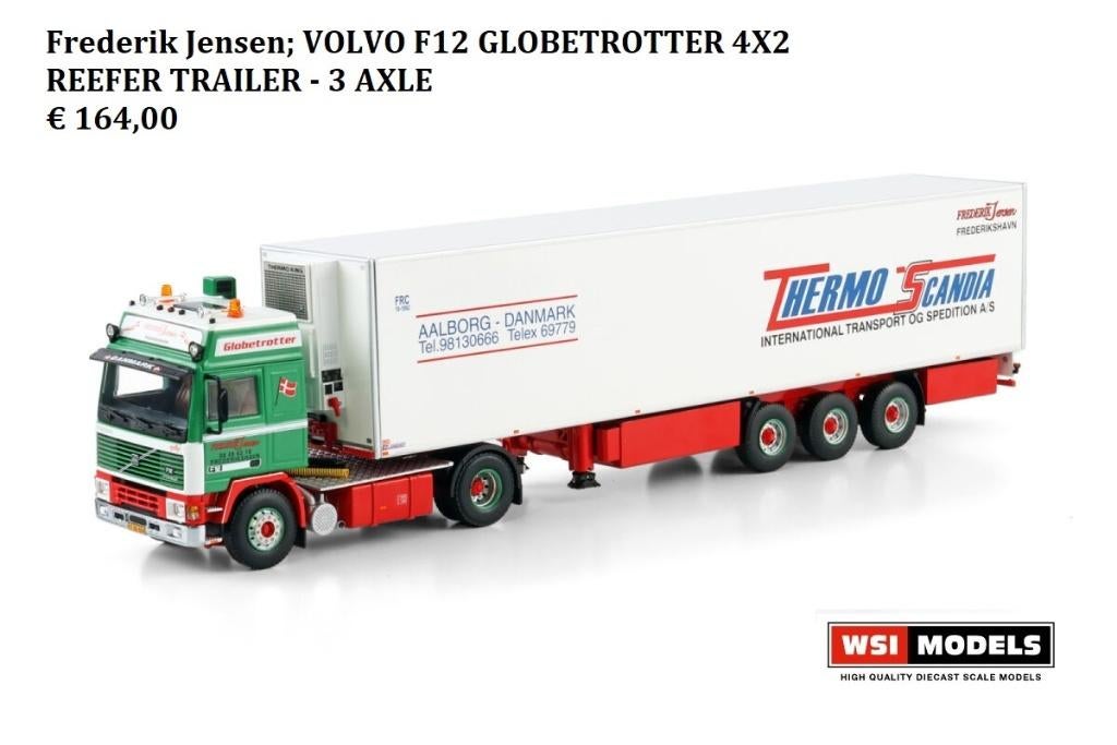 WSI Models Volvof12 Frederik Jensen, Hobby en Vrije tijd, Modelauto's | 1:50, Ophalen of Verzenden, Nieuw, Bus of Vrachtwagen