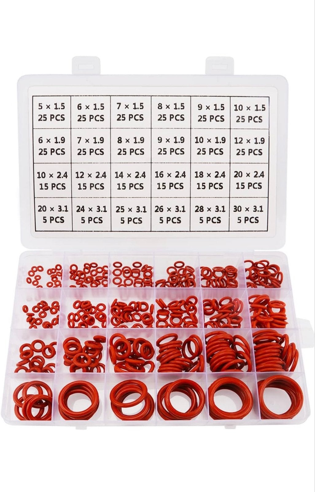 O-ring assortiment set - 420 stuks, diverse maten, Ophalen of Verzenden, Nieuw