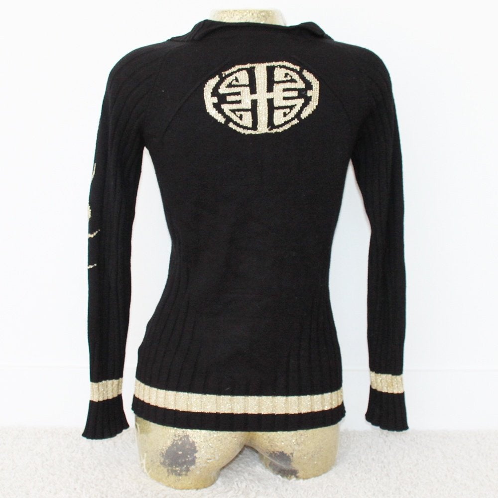 Mooi Roberto Cavalli Vest - 99 (Maat IT44/NL40) € 75,-, Maat 38/40 (M), Zwart, Ophalen of Verzenden, Zo goed als nieuw