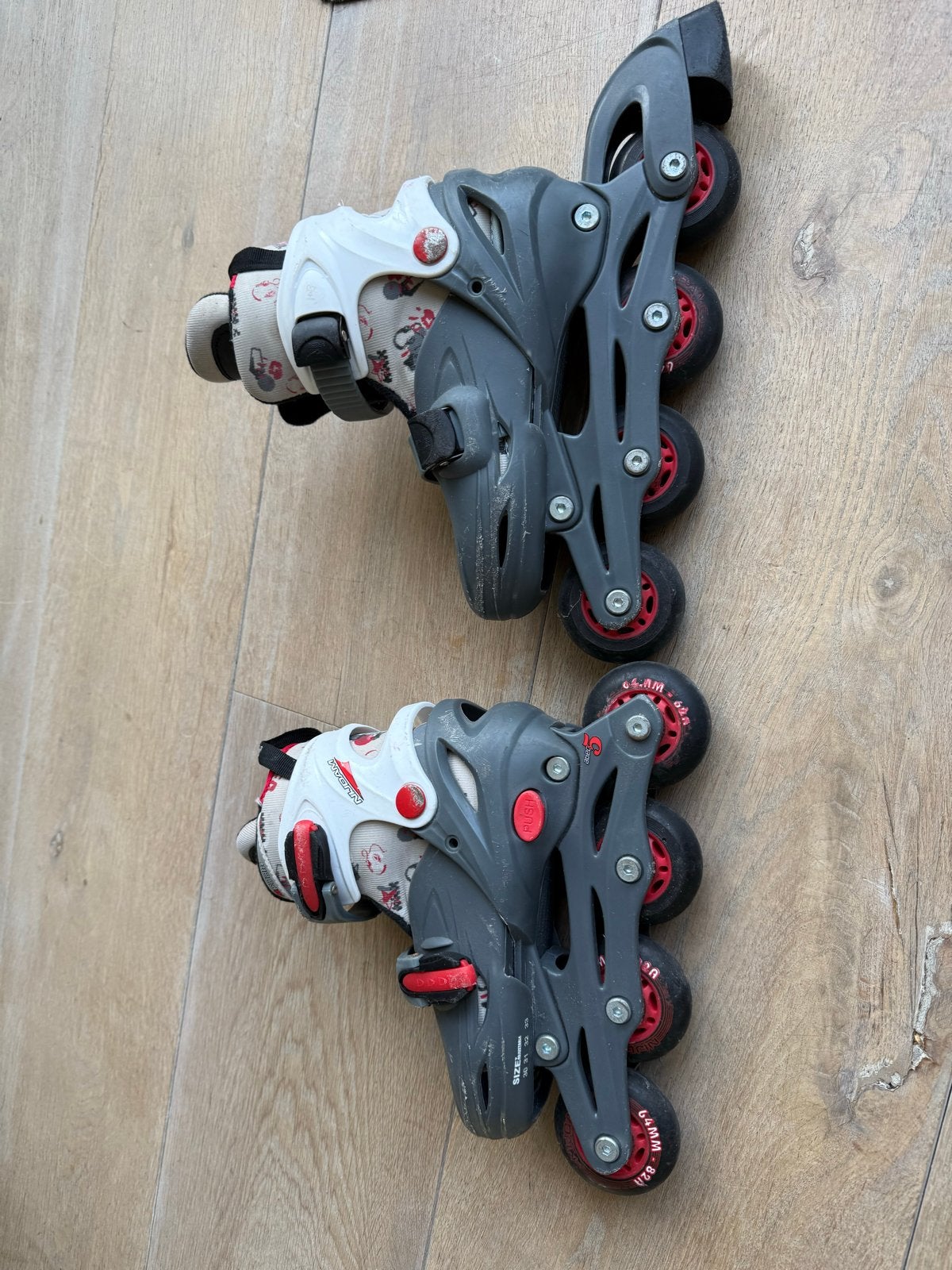 Verstelbare NIJDAM inline skates maat 30-33, Ophalen of Verzenden, Verstelbaar, Gebruikt, Kinderen