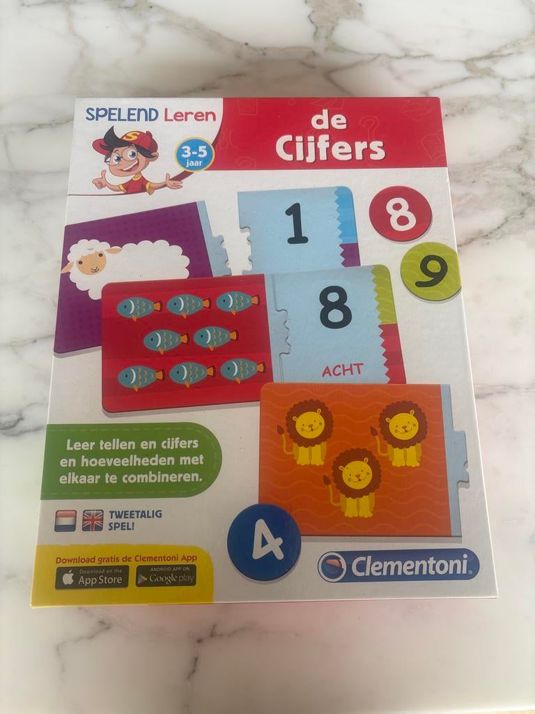 Clementoni Spelend Leren: De Cijfers Opbrengst voor KWF, Ophalen of Verzenden, Zo goed als nieuw, Puzzelen