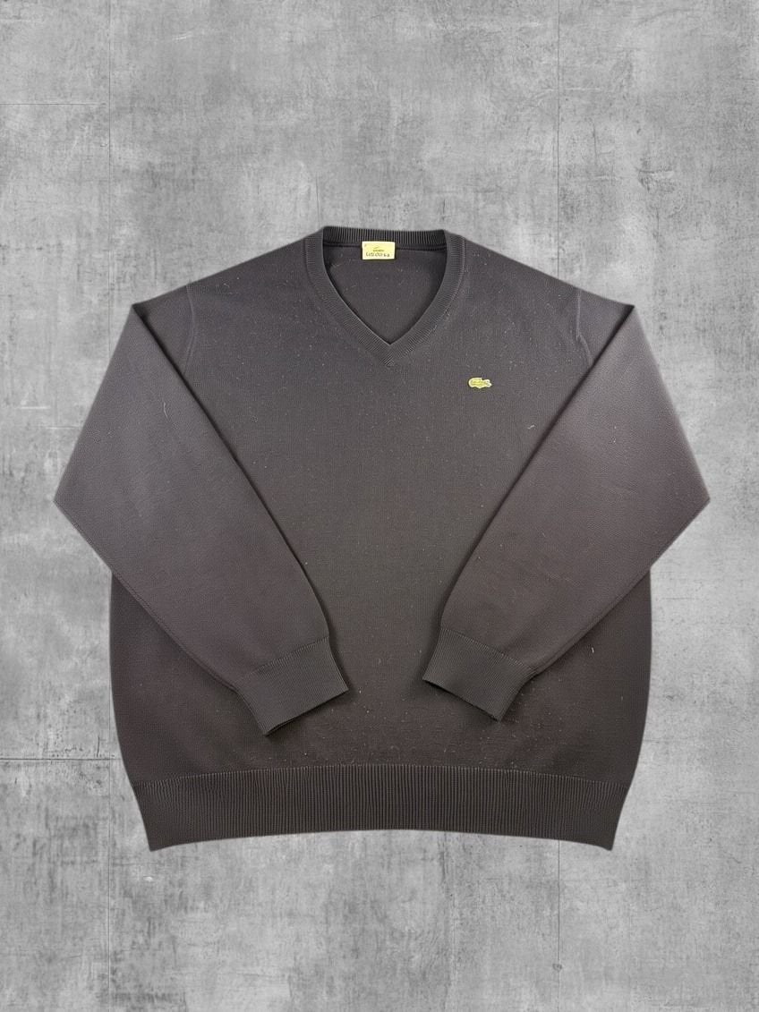 Blauwe Lacoste trui heren maat L (v-halspullover / sweater), Maat 52/54 (L), Lacoste S.A., Klantenservice@lacoste.com, 31-37, boulevard de Montmorency, 75016 Paris, Frankrijk