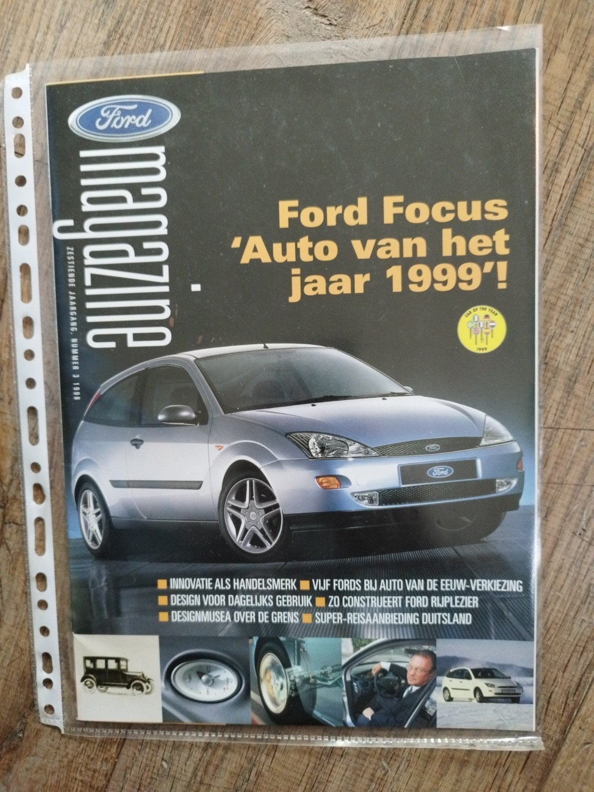 Ford Magazine - Focus 'Auto van het jaar 1999' - 1998, Ford, Ophalen of Verzenden, Zo goed als nieuw, Ford