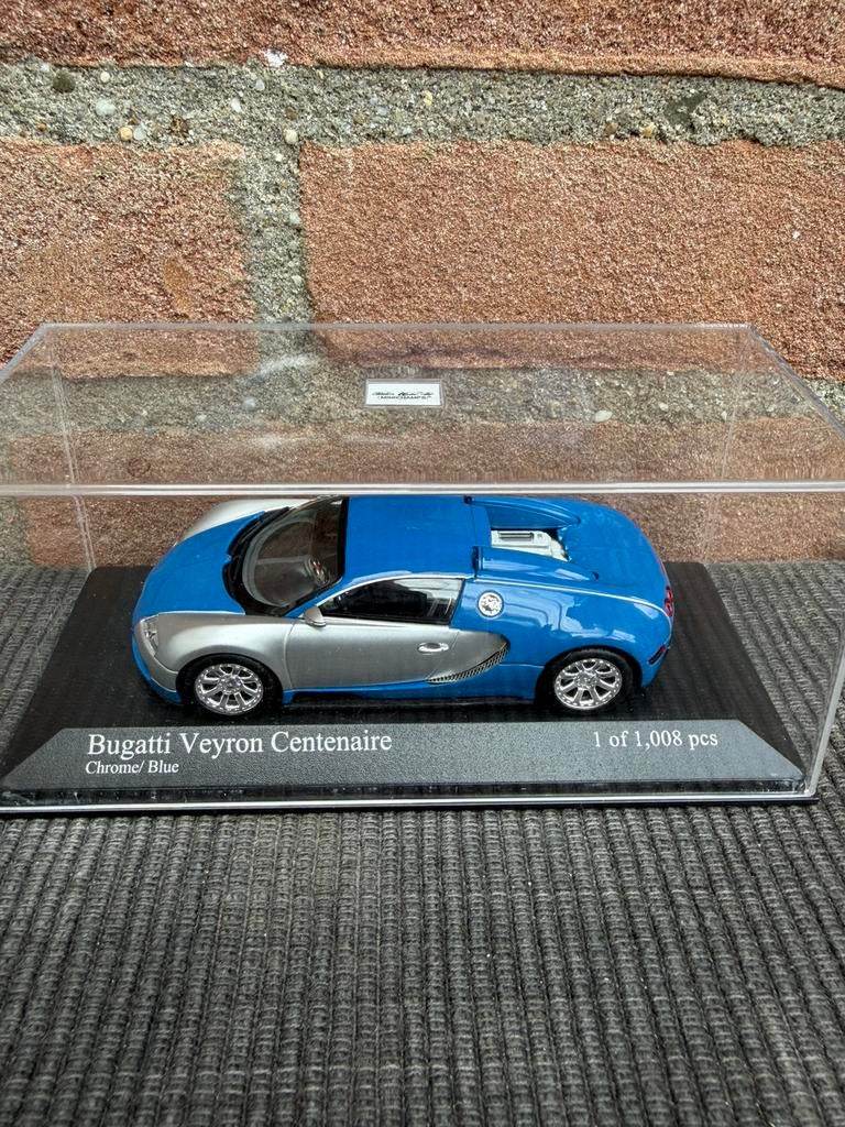 1:43 Minichamps Bugatti Veyron Centenaire, Hobby en Vrije tijd, Modelauto's | 1:43, Ophalen of Verzenden, Nieuw, Auto, MiniChamps